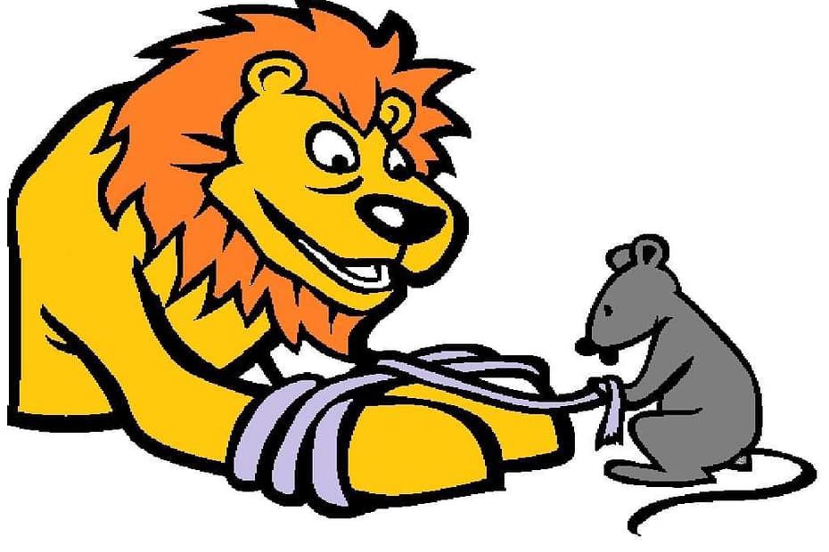 il leone e il topo
